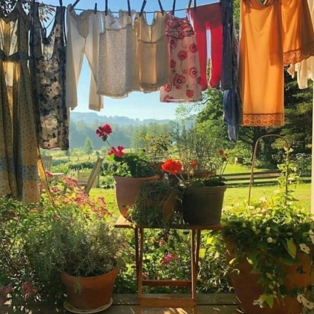 Vintage Boho Woven Sewing Basket